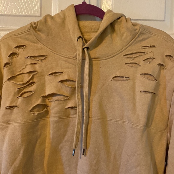 Rebel Minds distressed soft yellow hoodie 2XL. NWTs. T107 - Picture 2 of 7